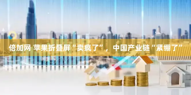 倍加网 苹果折叠屏“卖疯了”，中国产业链“紧绷了”